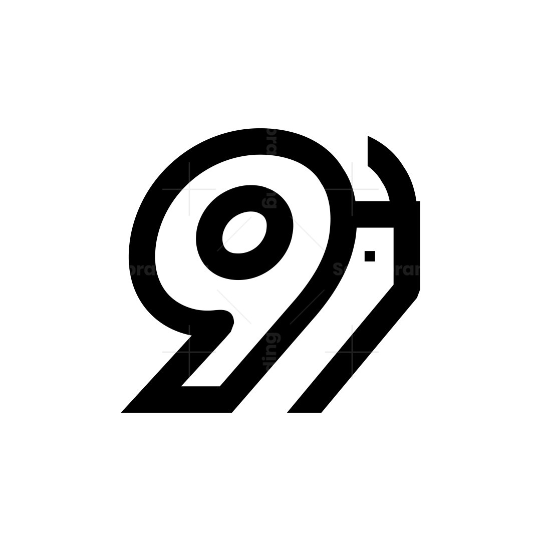 Number 97, 79, 9 or 7 Logo | Scalebranding, image size:1080x1080