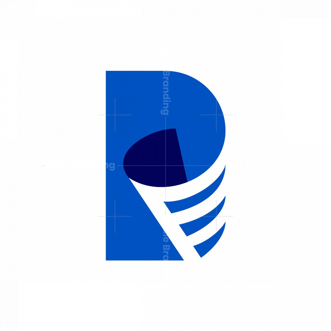 P Paper Smart Modern Print logo | Scalebranding, image size:1080x1080