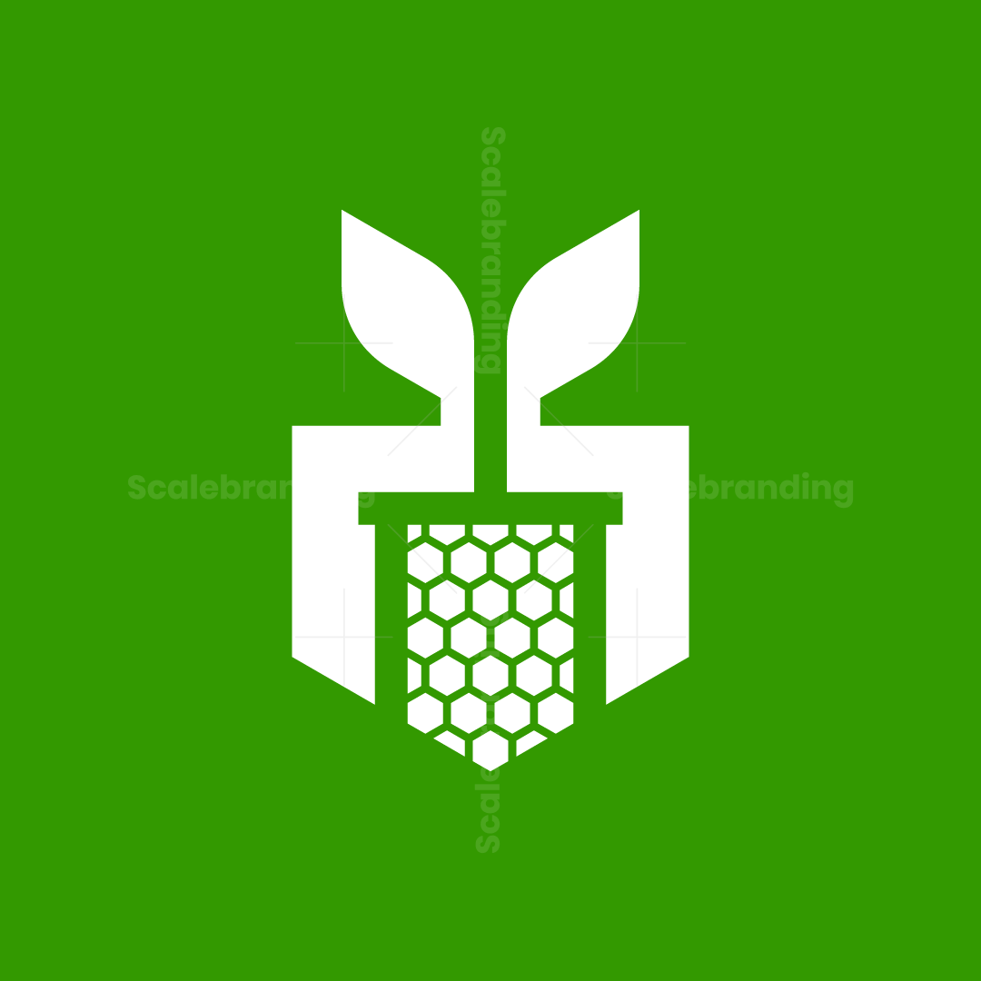 Tree or plant guard with shield and nature vibes logo | Scalebranding