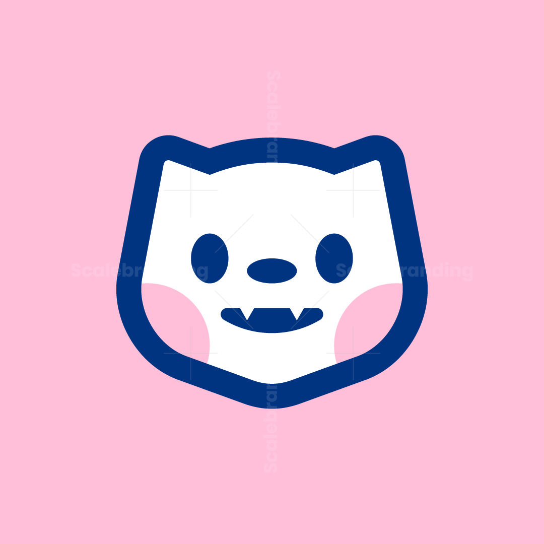 Simple playful cat or kitty logo | Scalebranding, image size:1080x1080