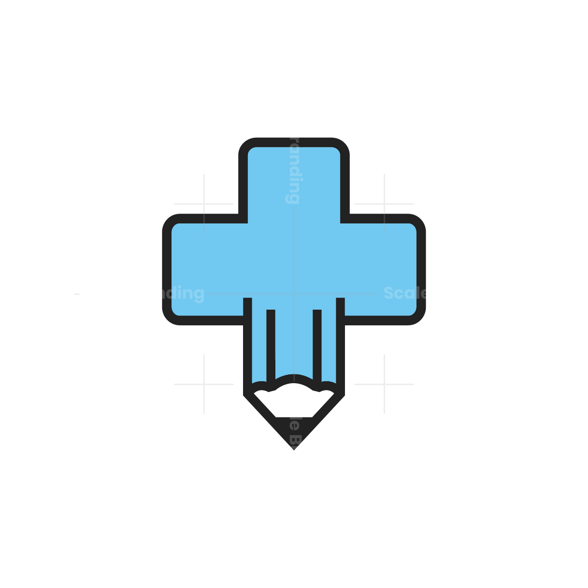 Prescription Medical Cross Logo, image size:1200x1200