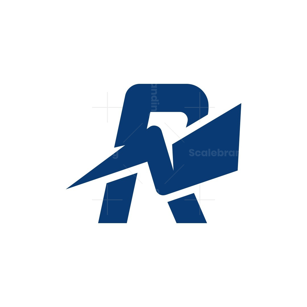 Letter R Thunder Logo R Letter Thunder Logo | Scalebranding