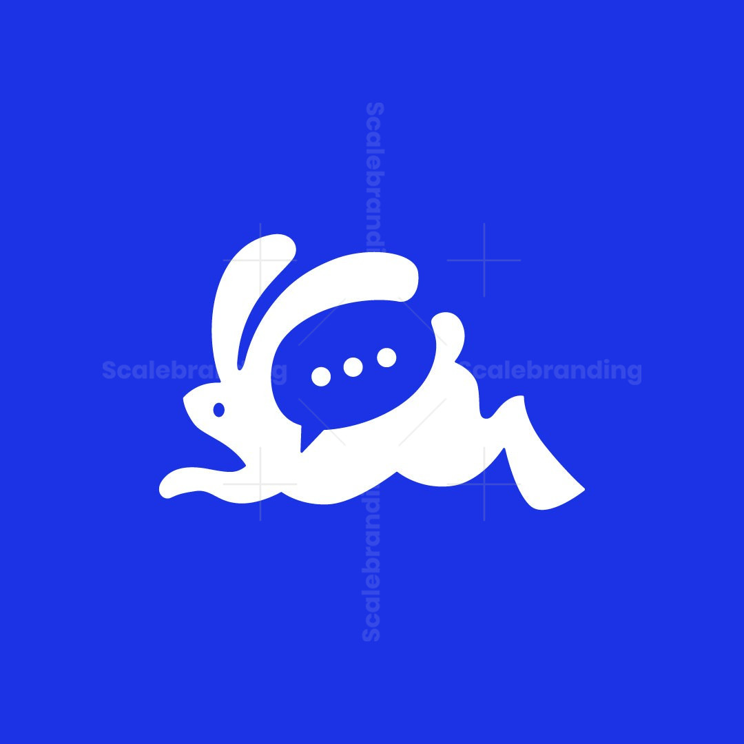 Rabbit Talk Chat Bubble Logo | Scalebranding