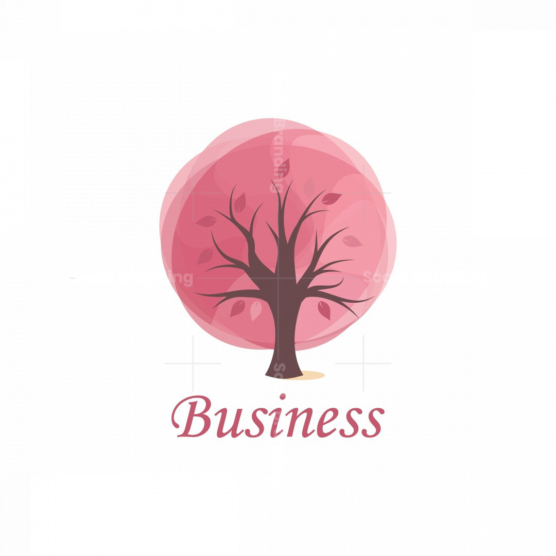 Rosy Bubble Tree Artistic Logo | Scalebranding