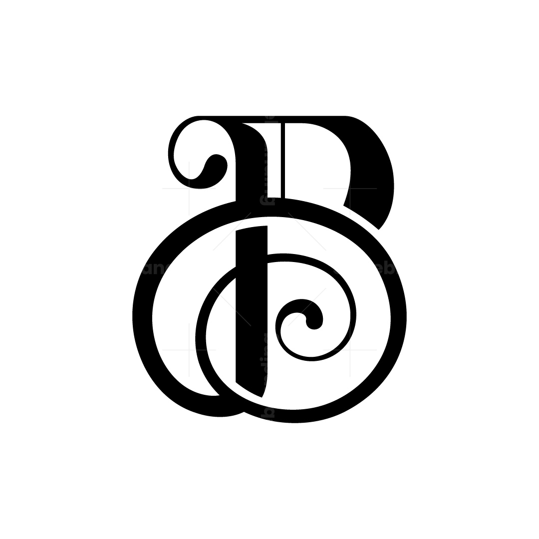 Script B Monogram Logo The Gilded Forest Script Monogram B logo | Scalebranding
