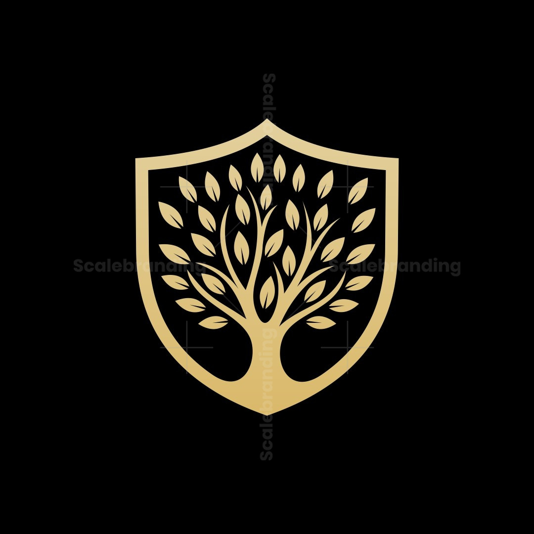 Tree Roots Shield Logo Shield Tree Logo | Scalebranding