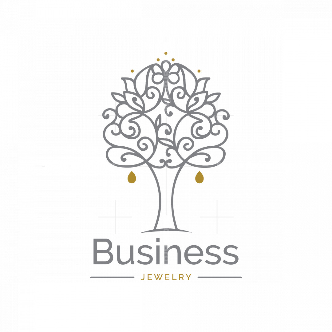 Silver Tree Symbol Logo Scalebranding
