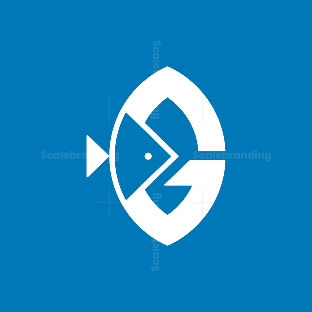Simple Letter G Fish Logo | Scalebranding