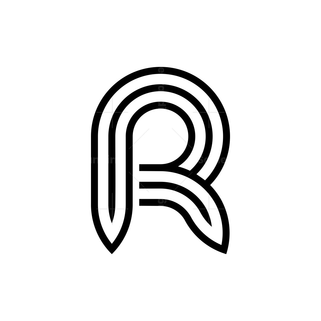 simple R logo | Scalebranding