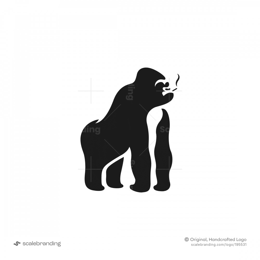 gorilla smoking cigarette Charlie the chimp dies of old age This canvas wall arta gorilla giving the ultimate power stare while puffing a cigarcan inspire and motivate you to success no matter what. Cigar smoking gorilla Stock Vector