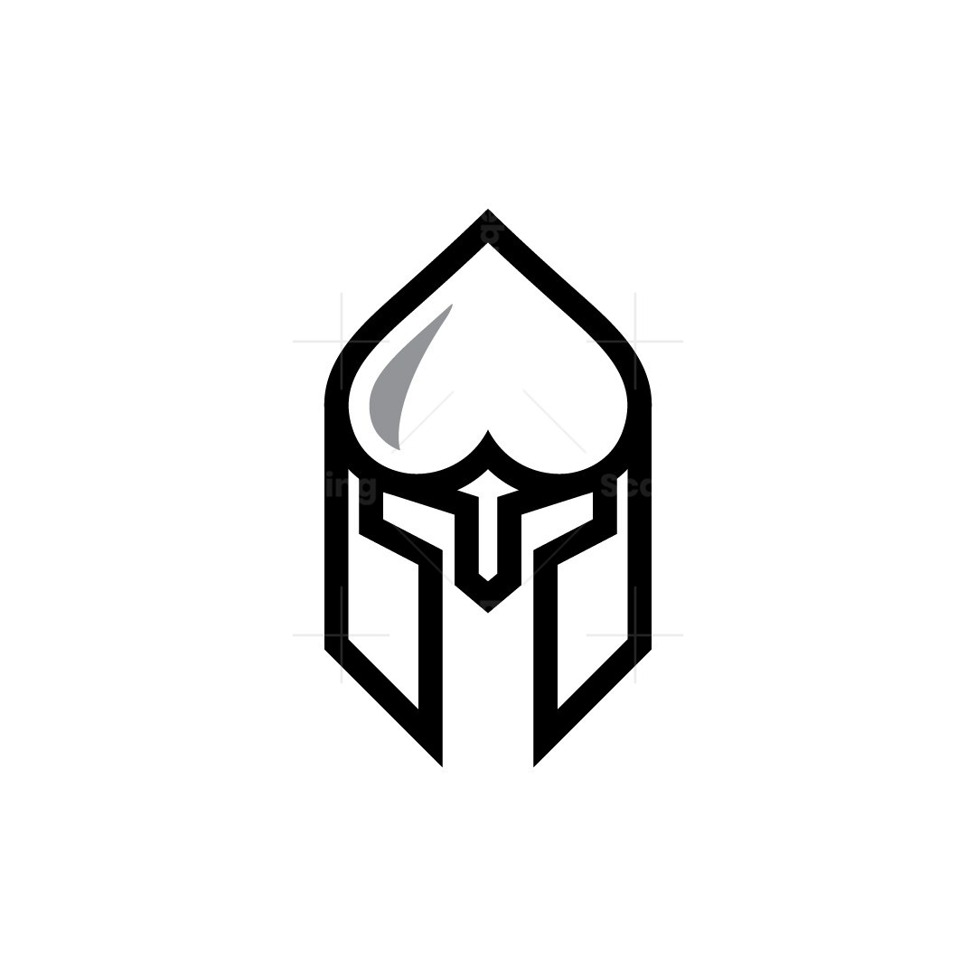 Spade Spartan Logo, image size:1080x1080