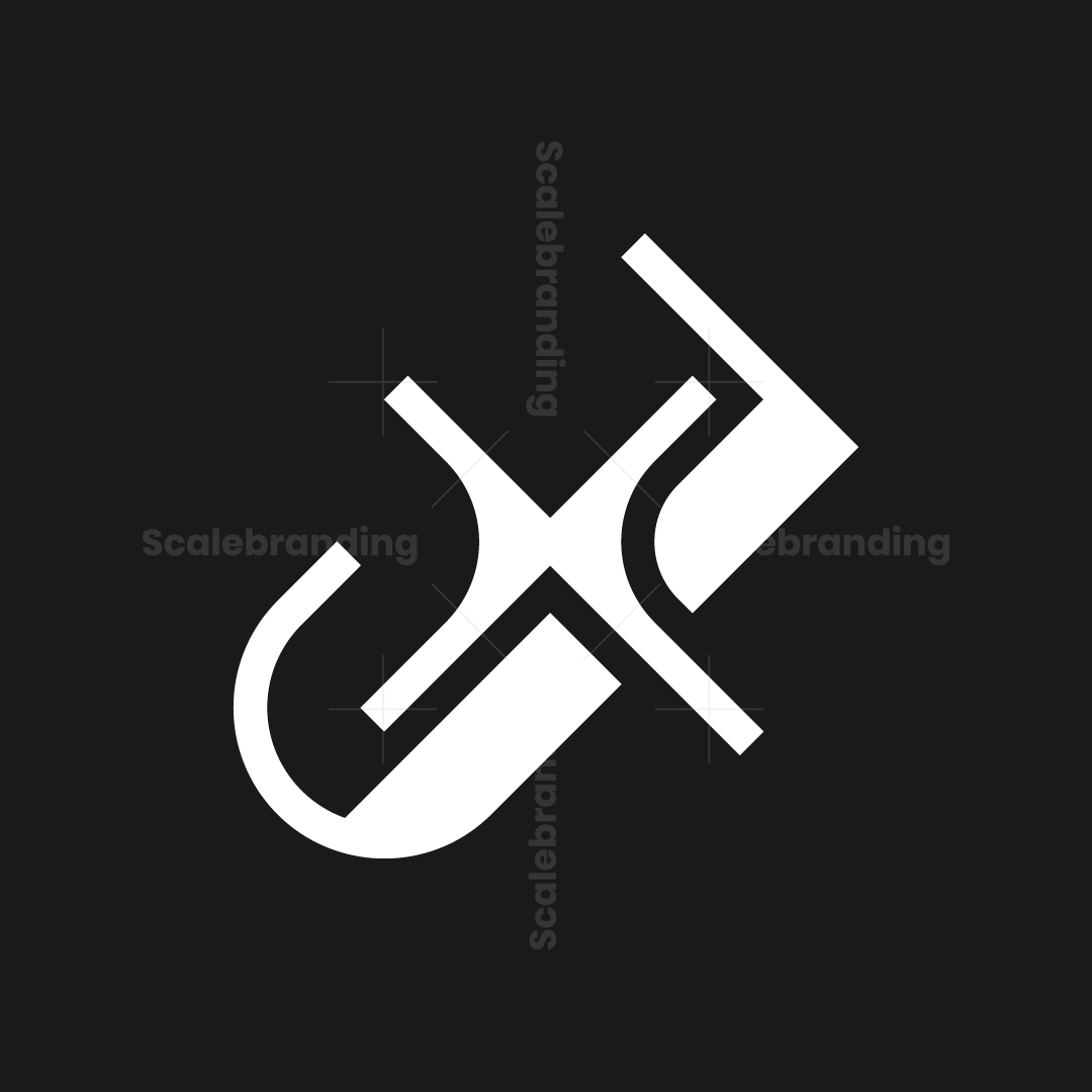 Lettermark Number J7 or 7J Logo | Scalebranding
