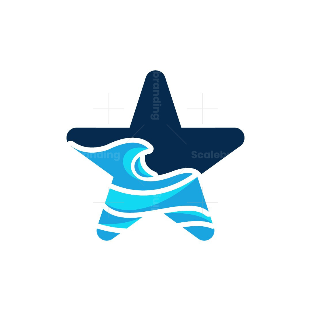 Star Wave Ocean Logo | Scalebranding