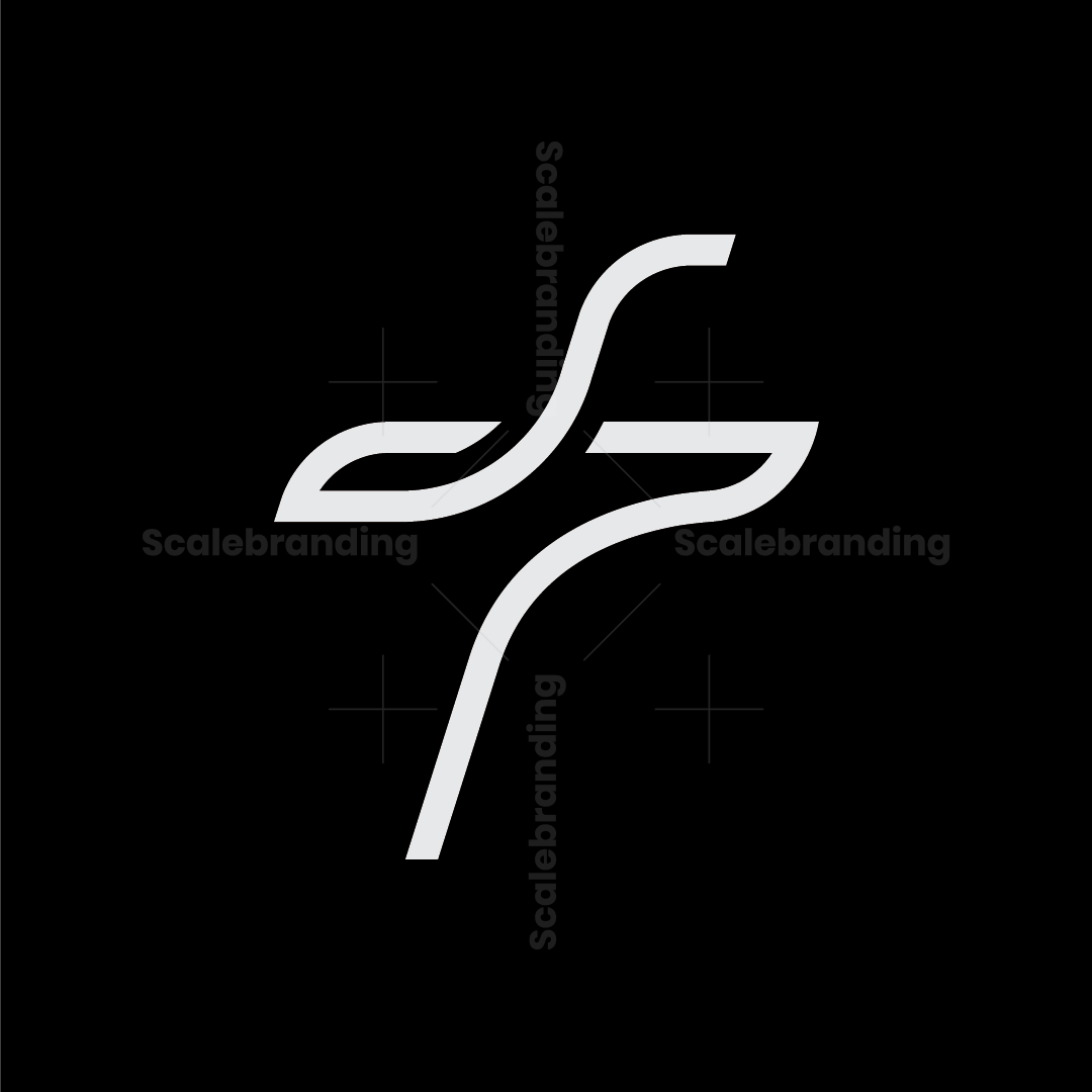 Stylish Letter F Logo Design, image size:1080x1080