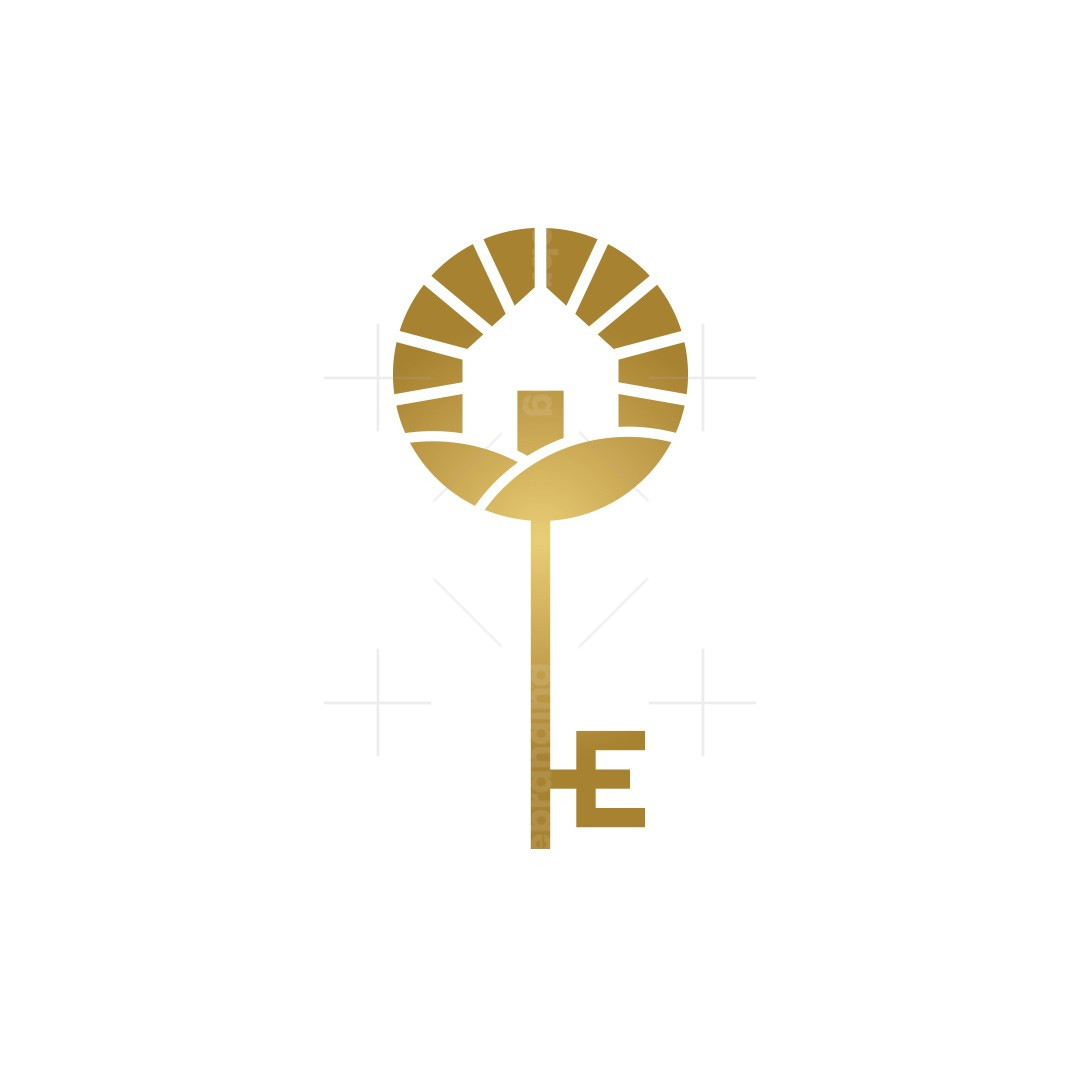 Elegant Sunny House Key Logo | Scalebranding