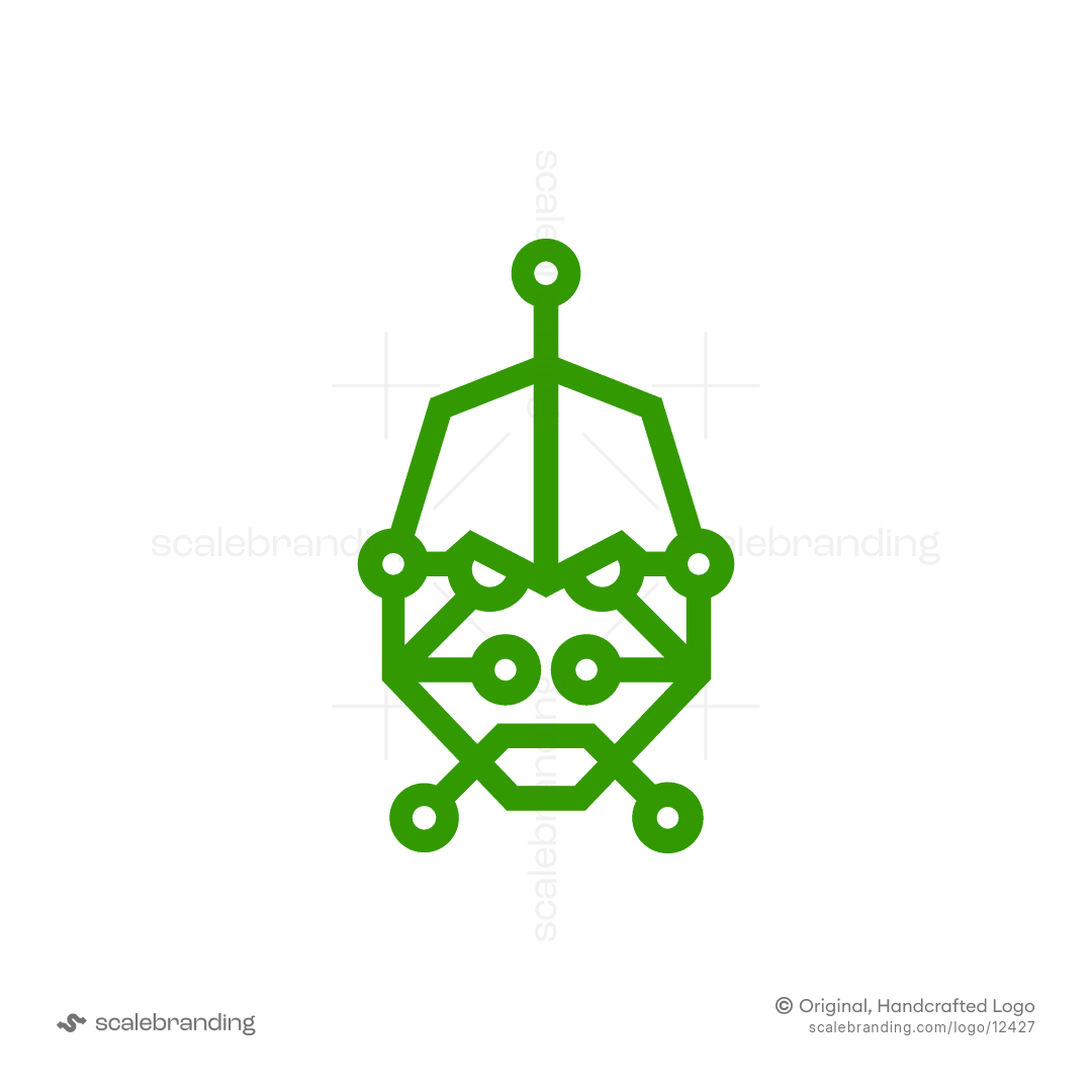 Technology Gorilla Logo Cyber Gorilla Head Logo | Scalebranding