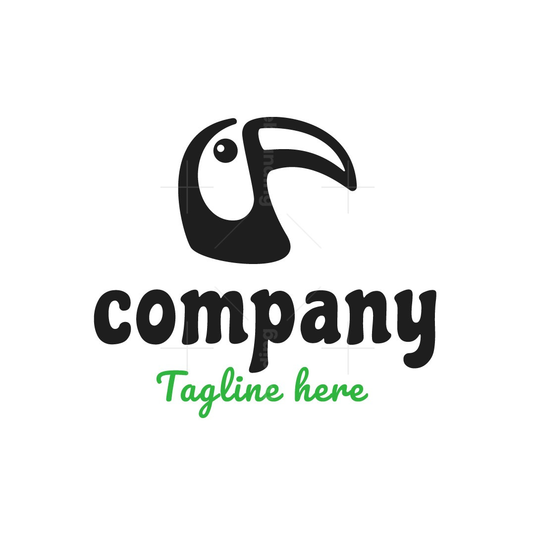 Toucan head logo | Scalebranding, image size:1080x1080