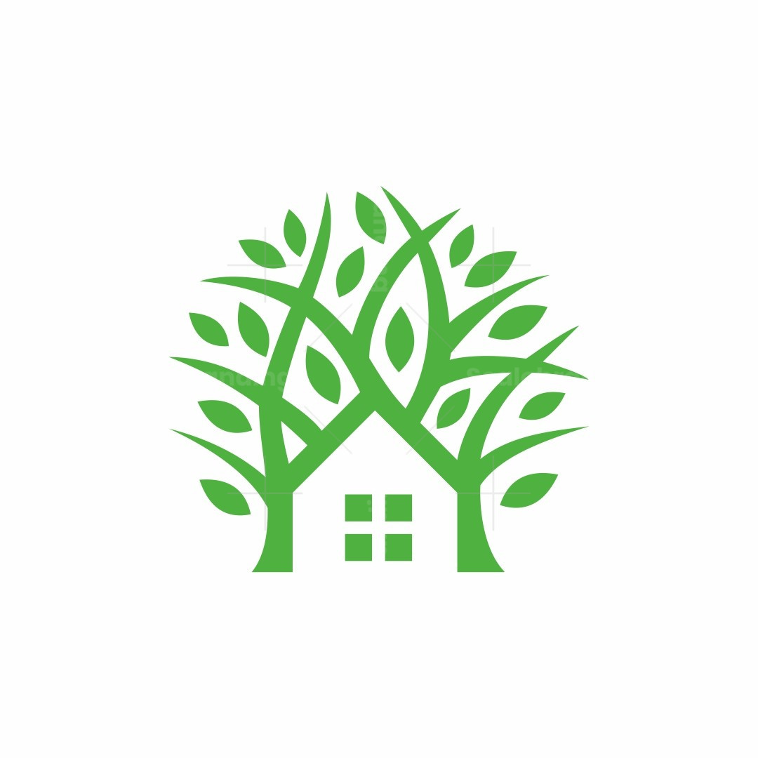 Tree And House Logo