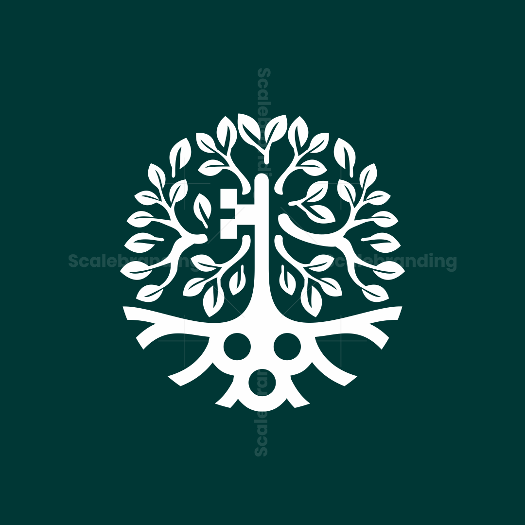 Tree In A Circle Logo Green Circle Tree Vector Logo Design Stock