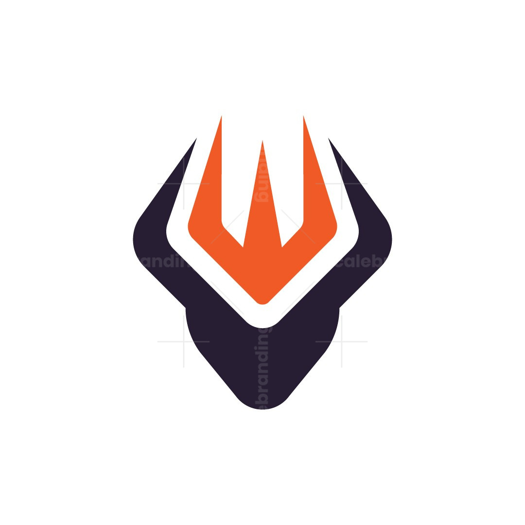 Trident Deer Logo, image size:1080x1080