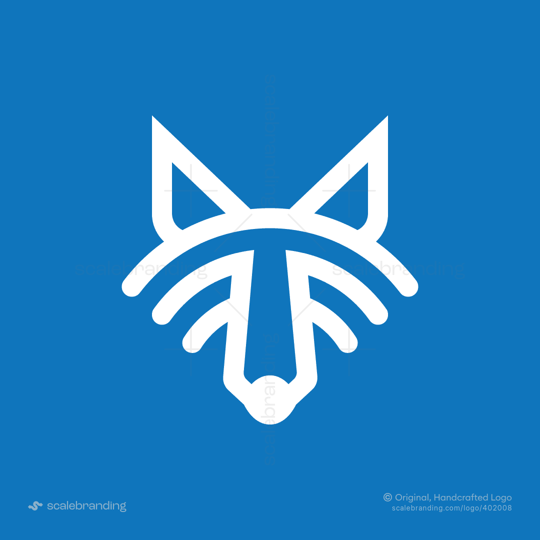 Wolf Head Wifi Tech logo | Scalebranding