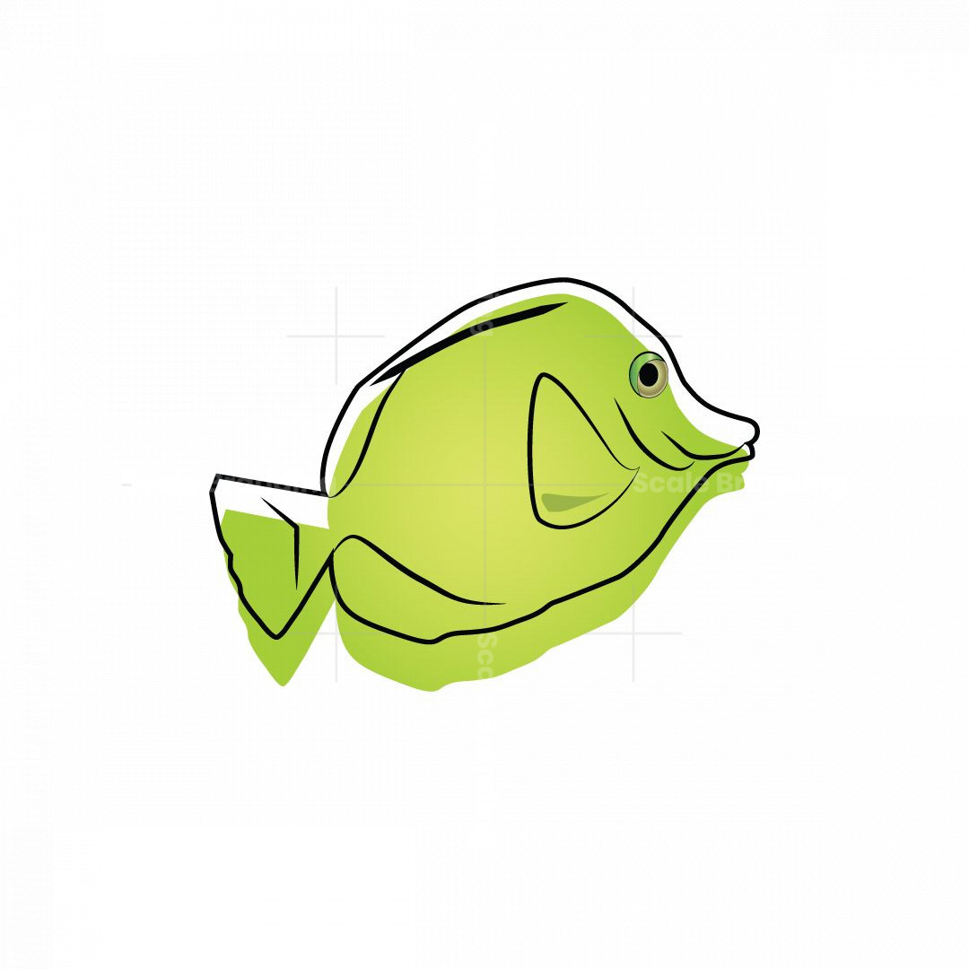 Yellow gree Fish Logo | Scalebranding
